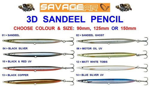 Savage gear sandeel matita - 3d,
