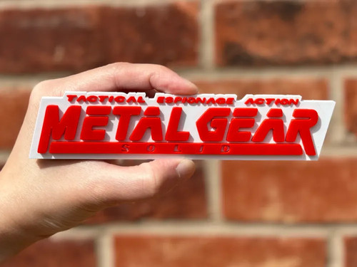 Insegna logo solido metal - solido,